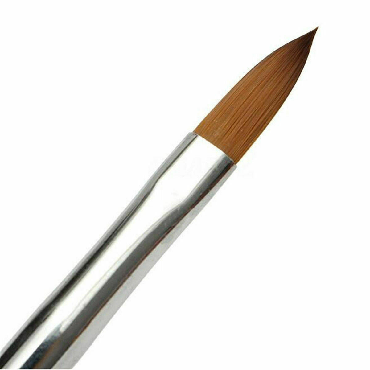 Nail Art Brush Acrylic Brush Metal Crystal Handle Hair Makeup Tool Pro