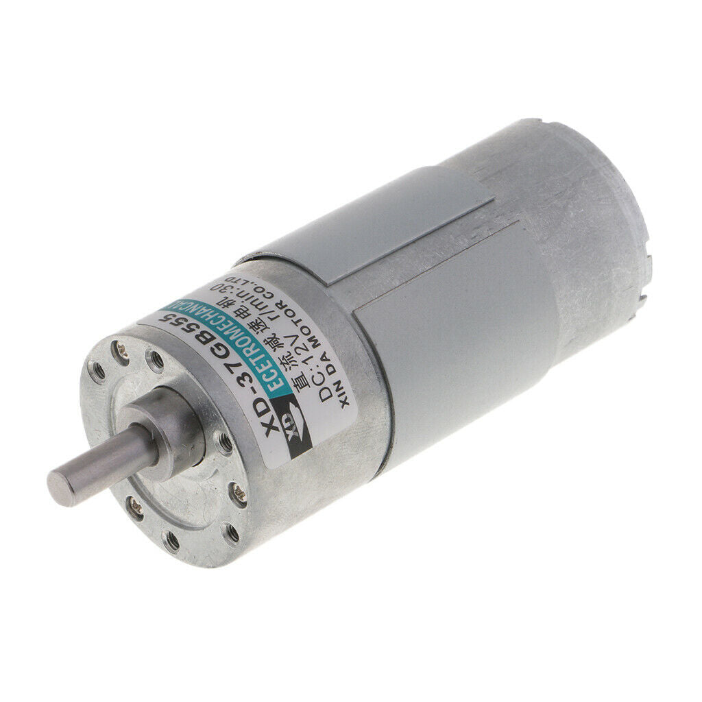 XD-37GB555 DC Motor 12V 15W 30RPM Gear Motor CW/CCW Brushed Geared Motor