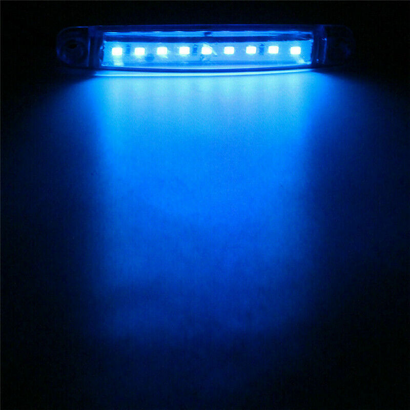 30Pcs 9 LED Bus Truck Trailer Side Marker Indicators Lights Waterproof Wide Side