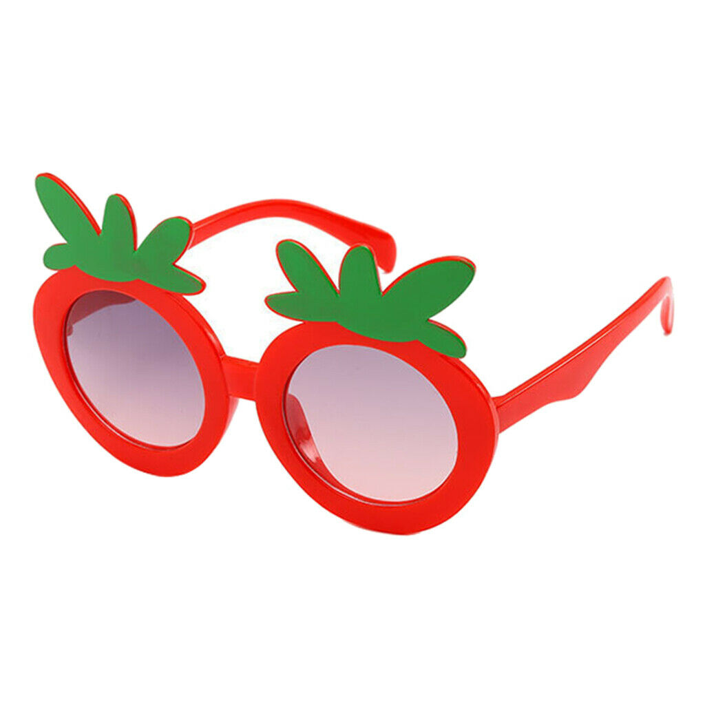 3PCS Kid Strawberry Sunglasses Outdoor Sun Protection Glasses Party Eyewear