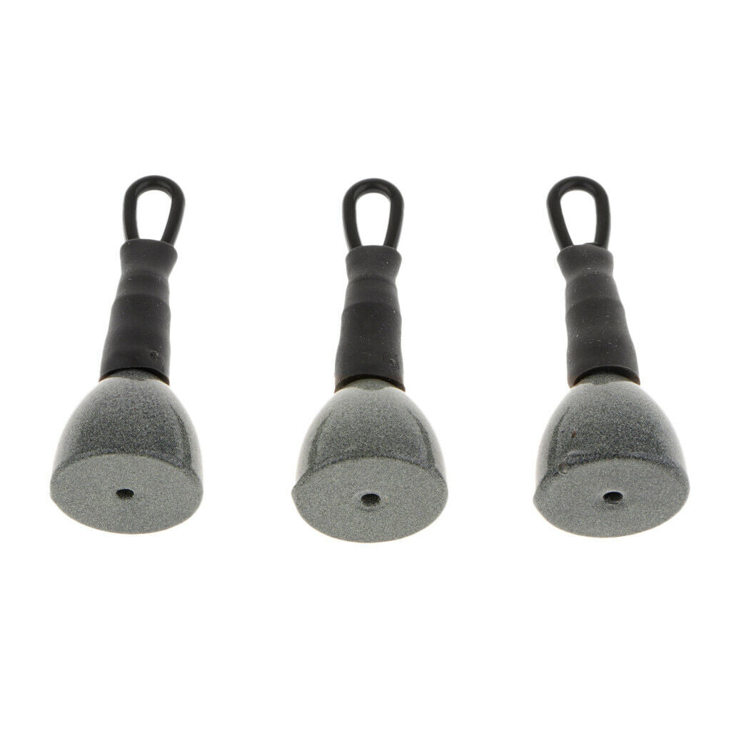 3pcs Fishing Sinker Fishing Weights Bank Fishing Sinker Tapered Bullet Shape