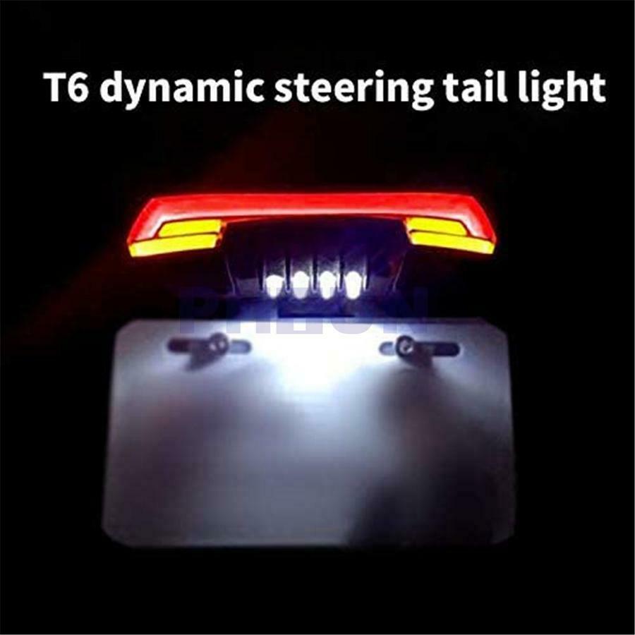 Motorcycle Scooter Electric Tail Light Rear Brake Stop Turn Signal License Plate