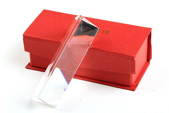 2" Optical Glass Triple Triangular Prism Physics Teaching Light Spectrum 5cm