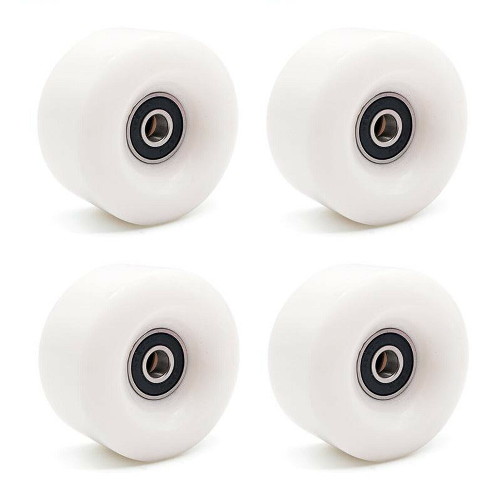 2X Inline Skate Wheel PU Wear-Resistant 58mm 82A Wheels Replacement White