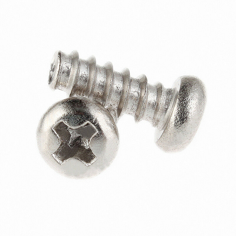 70Pcs M3* 4-16mm Pan Head Self Tapping Phillips Screws Flat Tail Set Ni-Plated