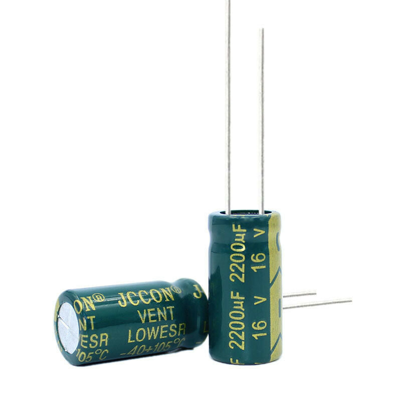 10pcs 16v2200uf Aluminum electrolytic capacitor Power adapter inverter 10x20mm