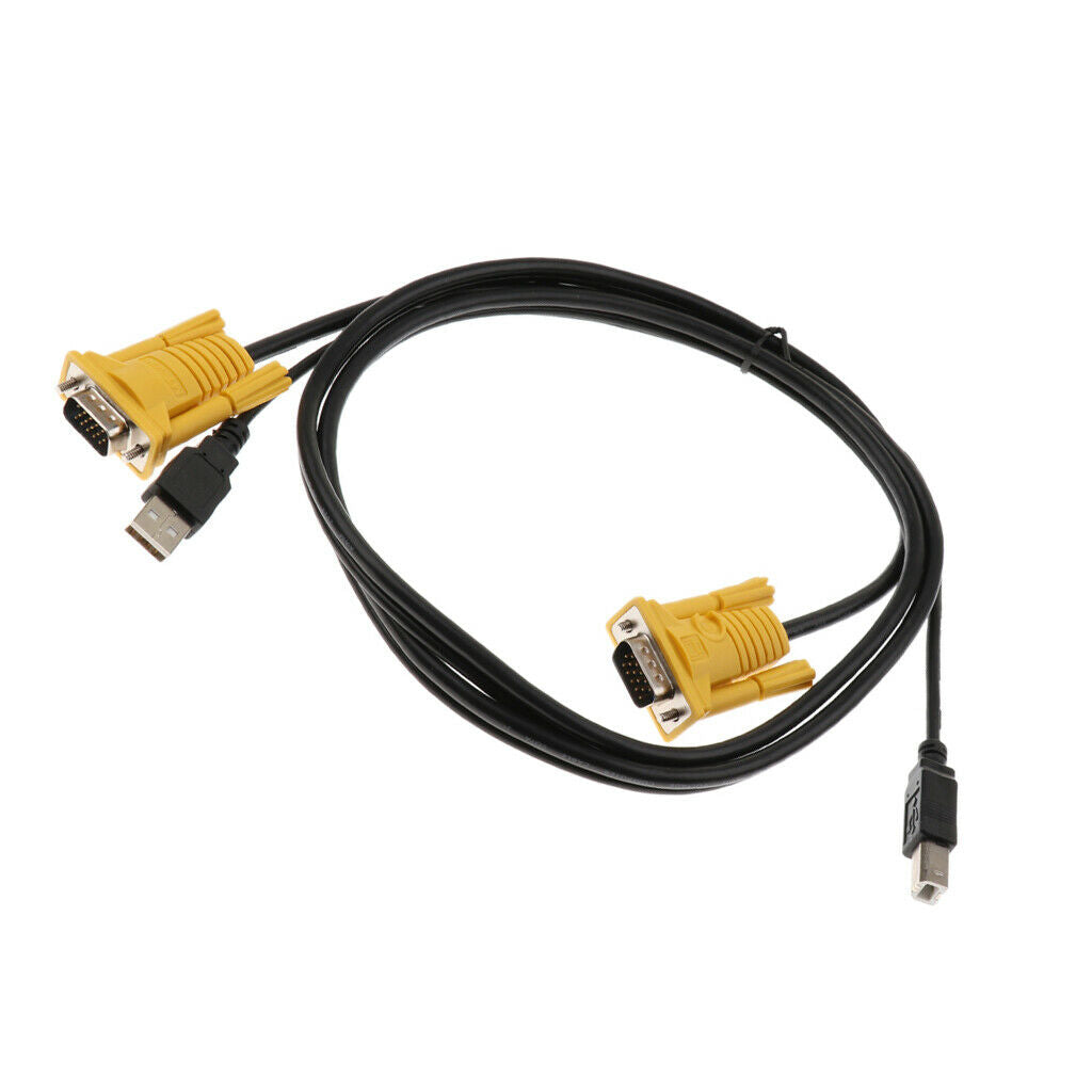 USB Male TO USB B Male Cable for KVM Switch Cable VGA Male to VGA Male Cable