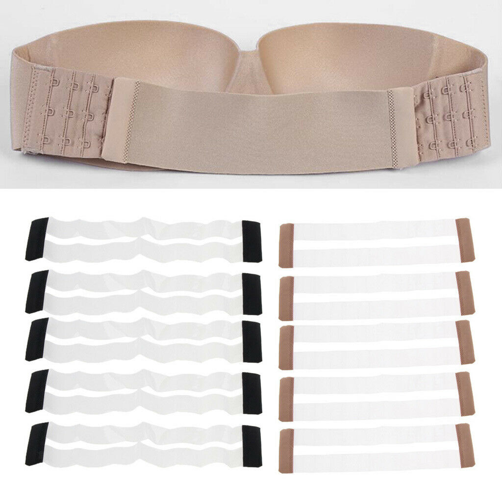 Removable Extension with 3 Stretchable Back Hooks for Bra