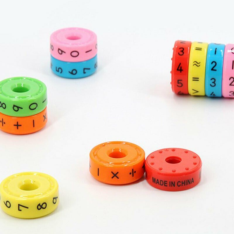 Magnetic Kids Educational Math Numbers DIY Assembling Plastic Toys For Ch.l8