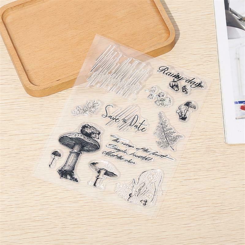 Mushroom Silicone Clear Seal Stamp DIY Scrapbooking Embossing Photo Album Decor