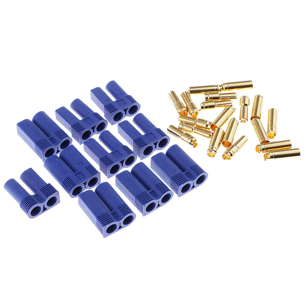 5 Pairs EC5 5mm Banana Plug Male Female Bullet Connector for RC ESC Battery