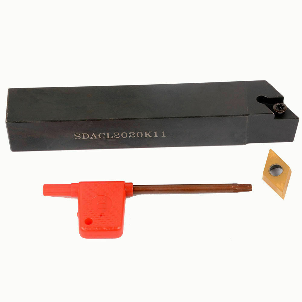 SDACL2020K11 + 1pcs DCMT32.51 20x125mm Lathe External Turning Tool Holder