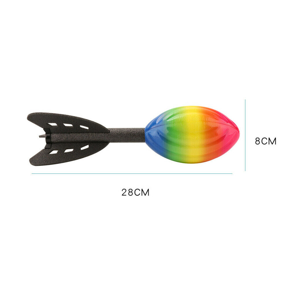 Rainbow Colorful EPP Maual Hand Throwing Rocket Kids Party Favors Toys