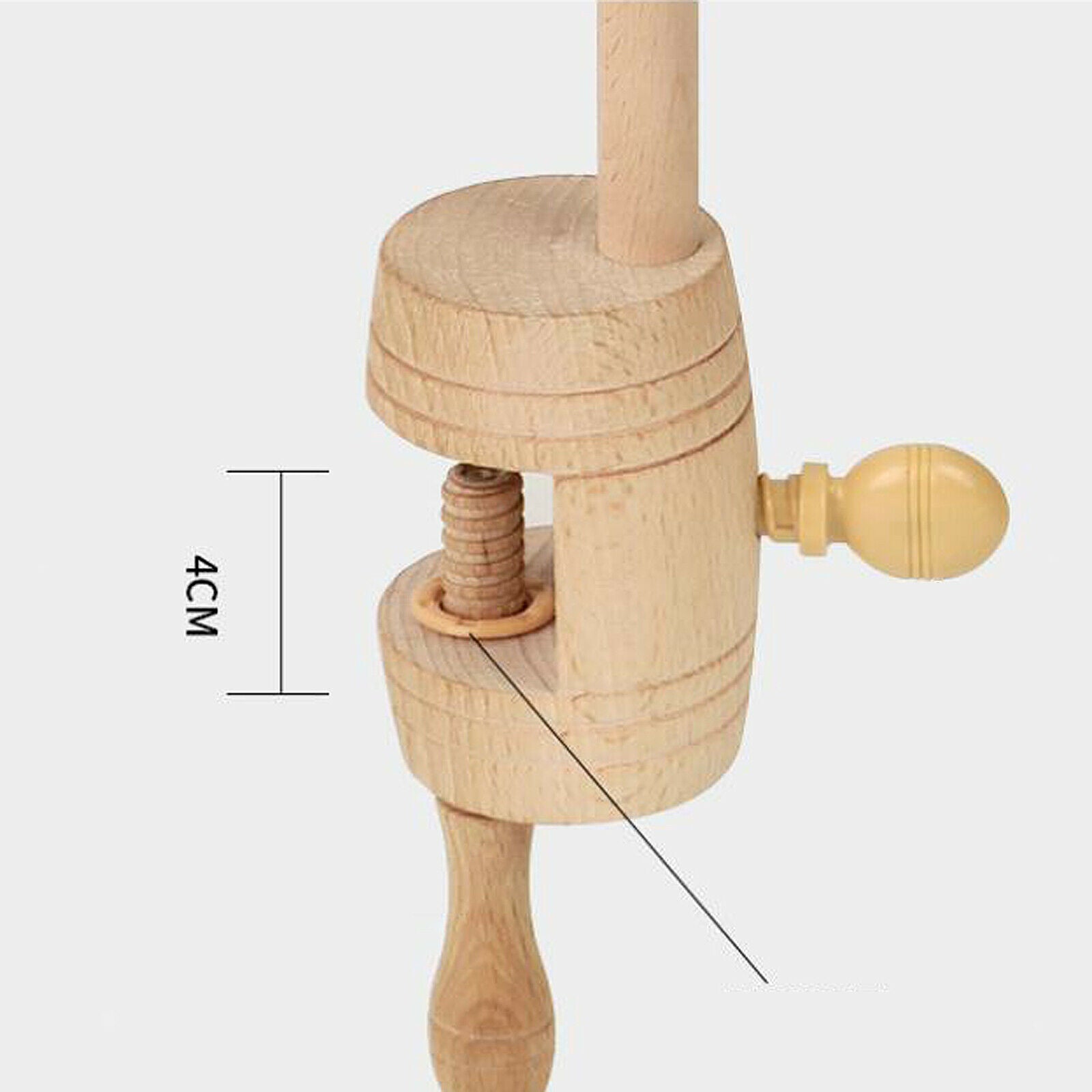 Embroidery Stand Adjustable Natural Beech Wooden Frame for Dinning Table