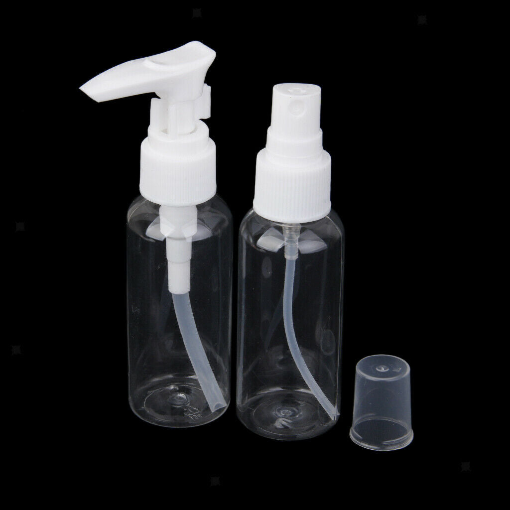 6Pcs/Pack Travel  Plastic Empty Makeup Container Liquid Lotion Bottle