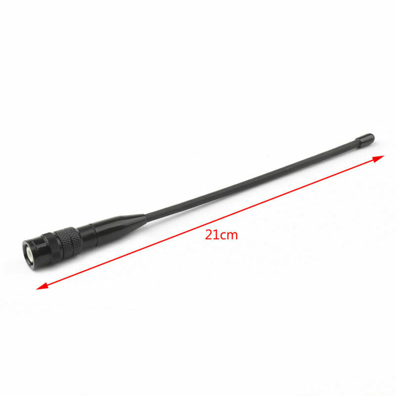 1x BNC Male Plug Walkie-talkie Antenna Two-way Radio For IC-V8 IC-V82 Black UA