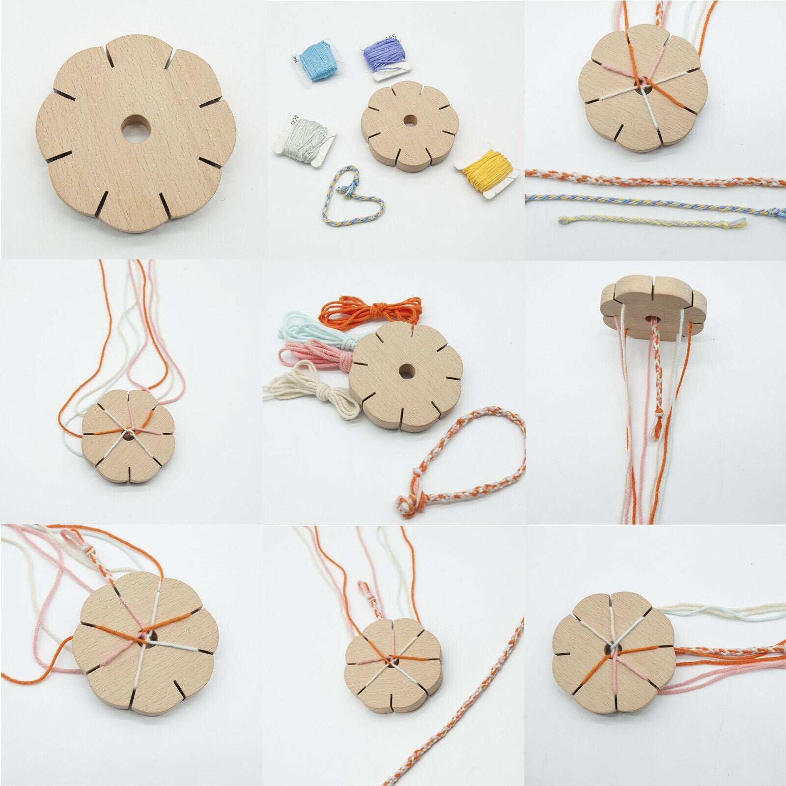 Japanese Style Round Disk DIY Jewelry Making Tool Bracelet Artificial Hair