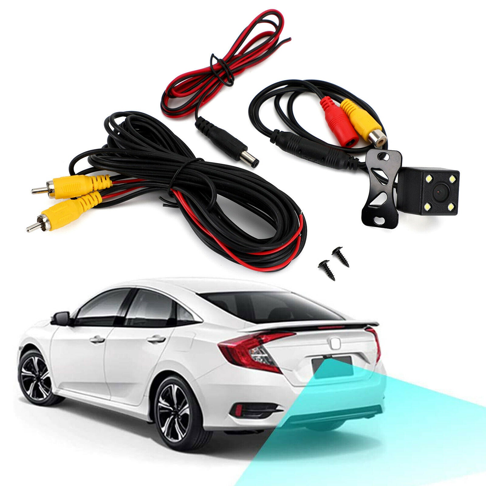 4Led Dynamic Trajectory Car Rear View Reverse Backup Parking Camera Night View