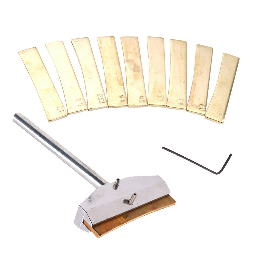 Guitar Repair Tool Fretboard Press Caul with Press Caul Insert Wrench Golden