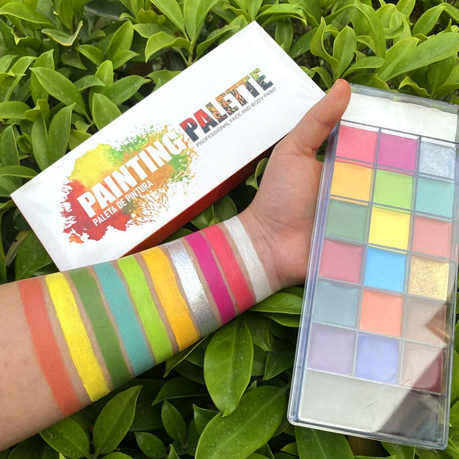 Face Body Paint Theatre Palette Halloween Facepaint Kit Paints Body Art