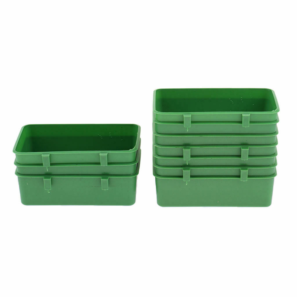10Pcs Bird Parrot Food Water Plastic Bowl Cups Pigeons Cage Feeding Feeder