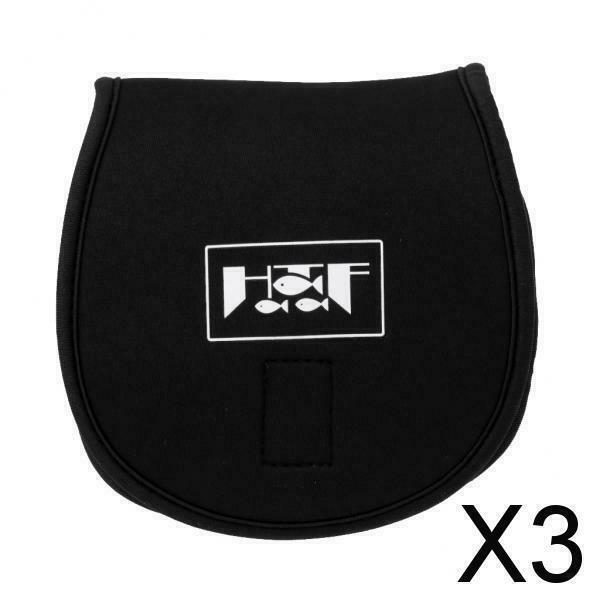 3X Neoprene Fishing Reel Bag Shockproof   Reel Cover Storage Pouch M