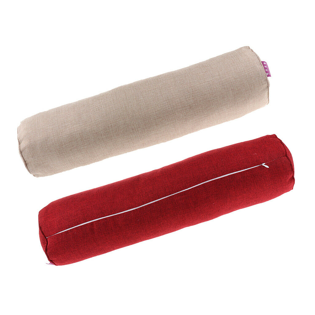2pcs Comfort Orthopedic Neck Roll Pillow Round Cervical Support Spine Pillow