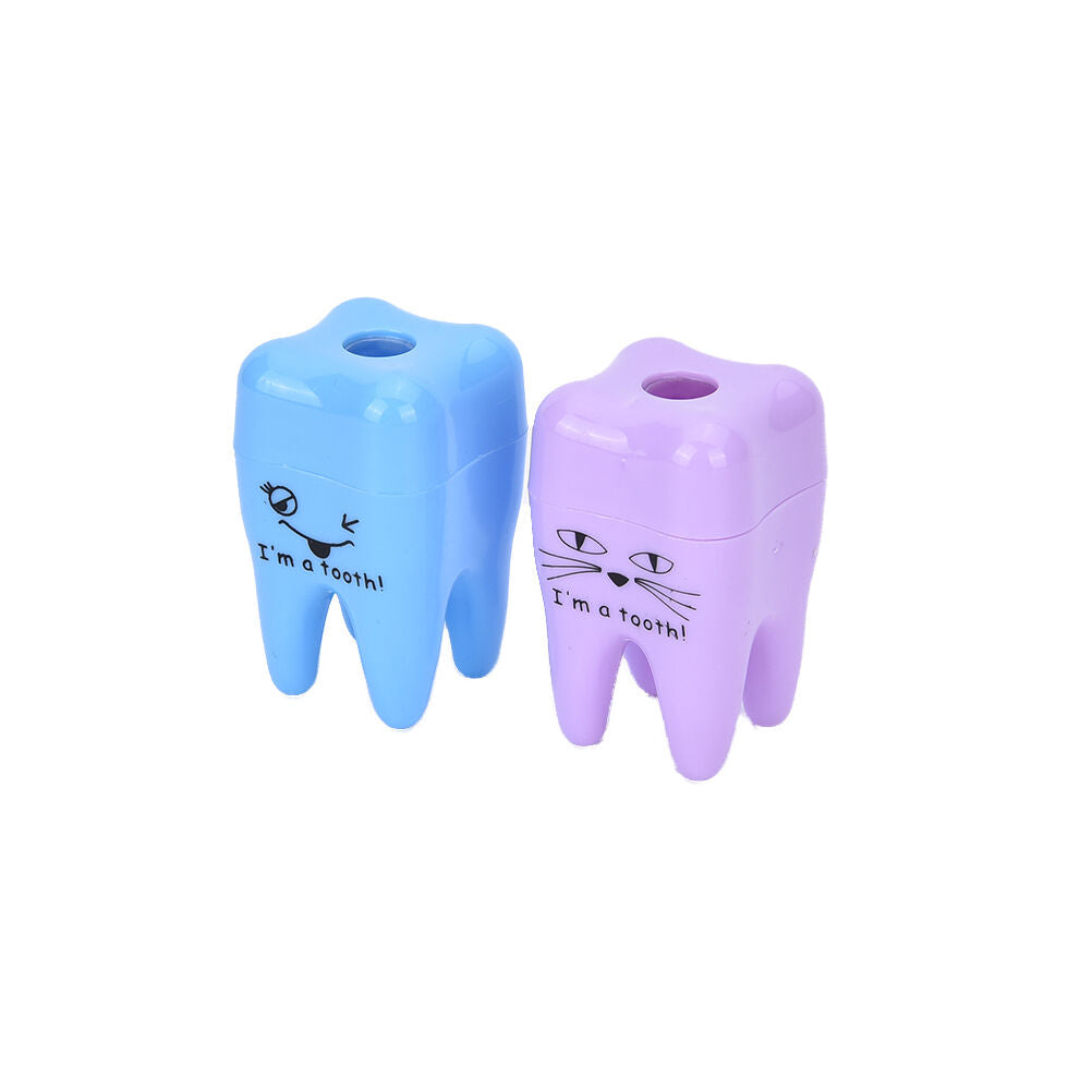 Super Cute Tooth Pattern Pencil Sharpener School Kid's Office Supplie.l8