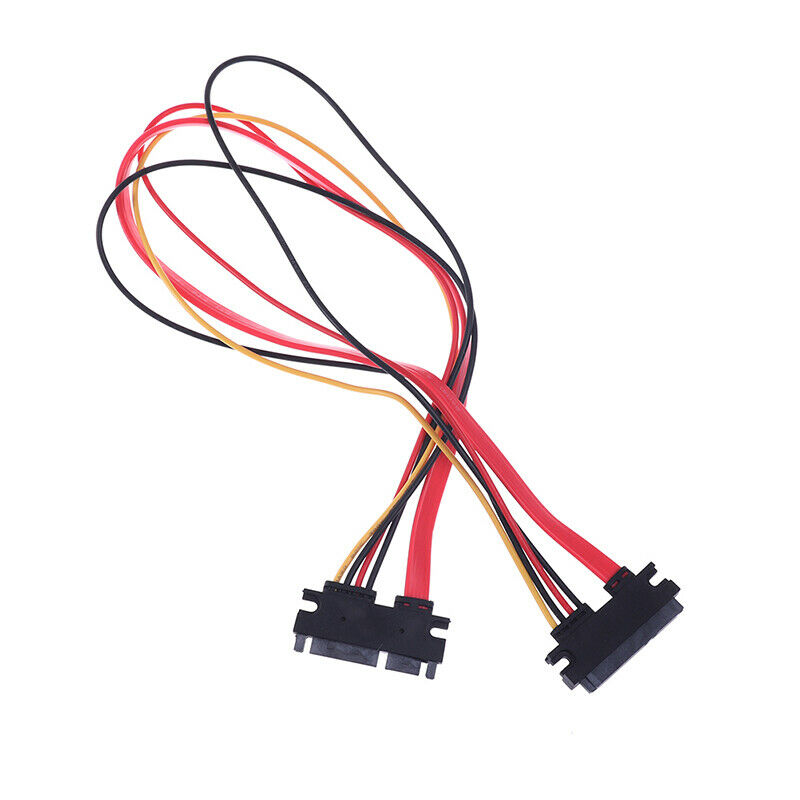 1Pc 50CM 22P SATA 7+15Pin M/F Serial Data Power Combo Cable Power Extensi.l8