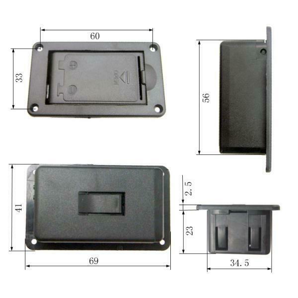 Guitar Accessories Active Pickup Sound 9V Battery Cover Holder Compartment
