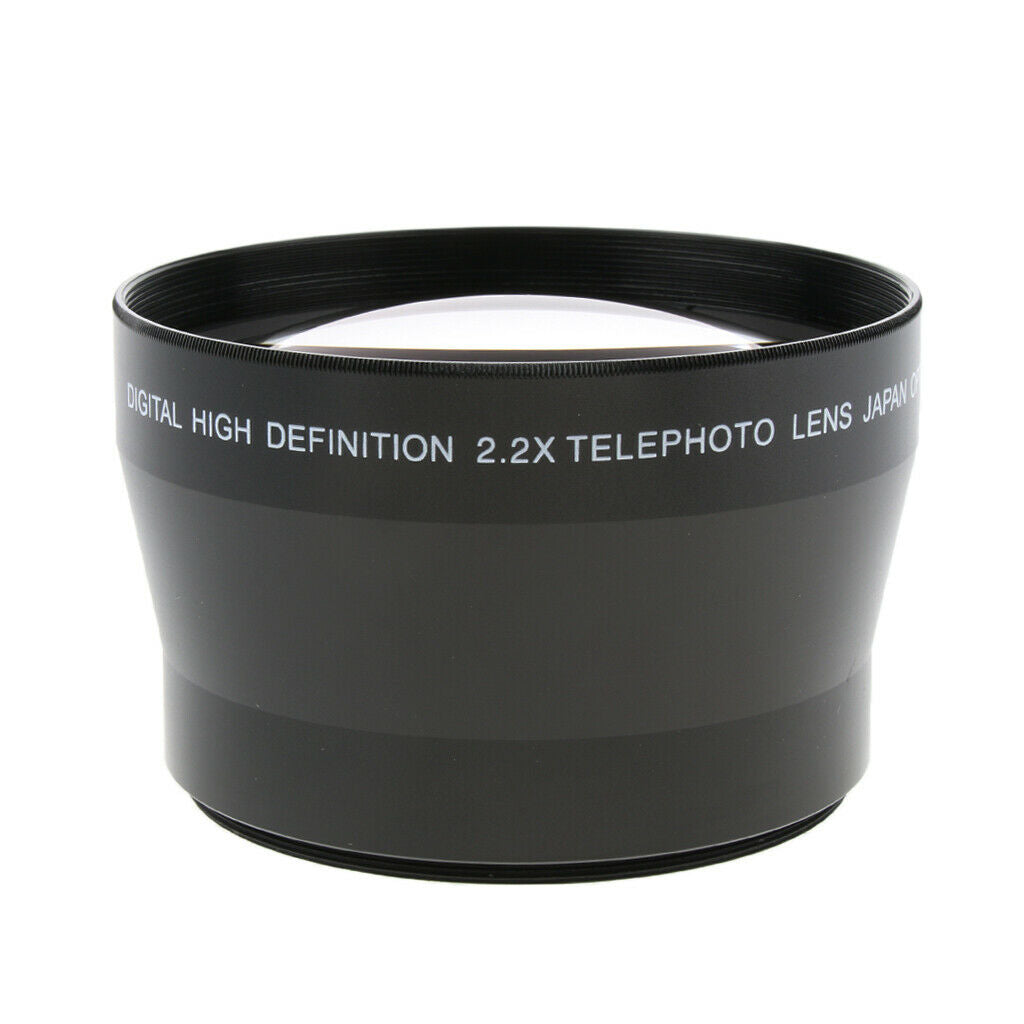 72mm 2.2x Magnification Telephoto Lens Teleconverter for 72mm Thread Cameras
