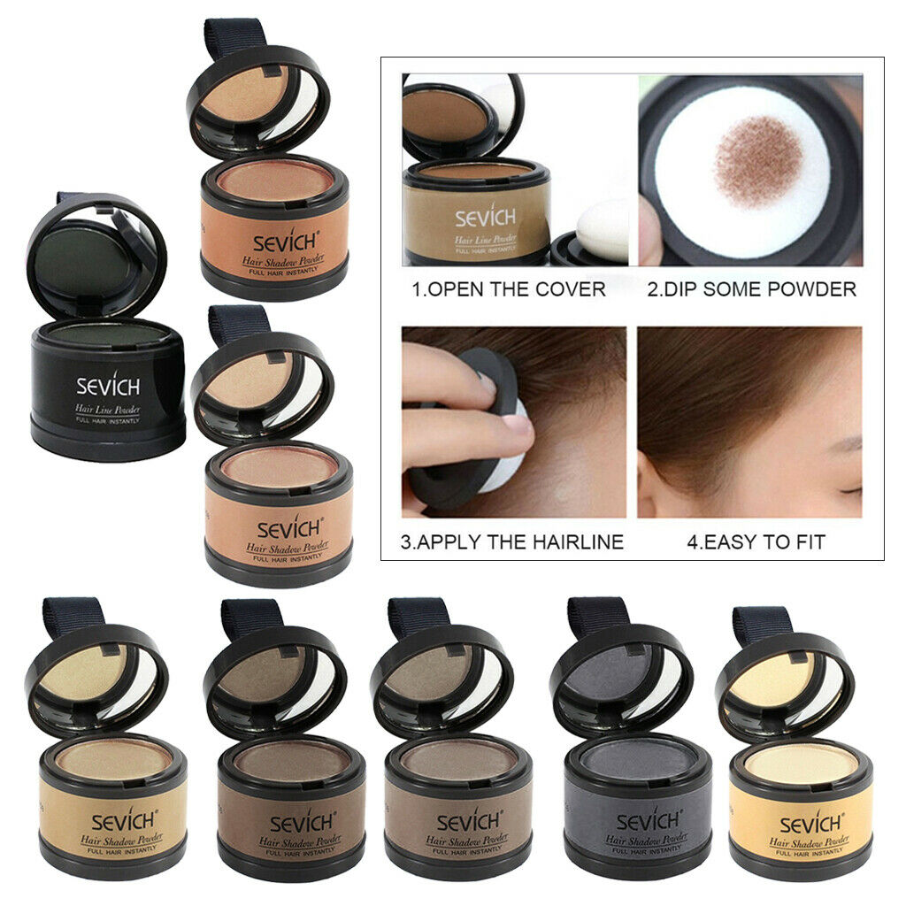 Hairline Forehead Repair Powder Hair Line Roots Cover Concealer Shade Black