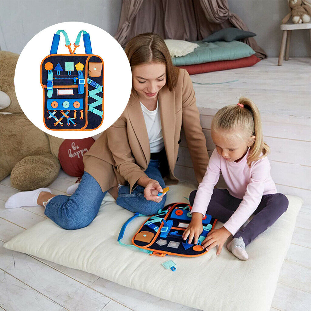 Busy Board Basic Skills Board Fine Motor Training Travel Toys Learn to Dress