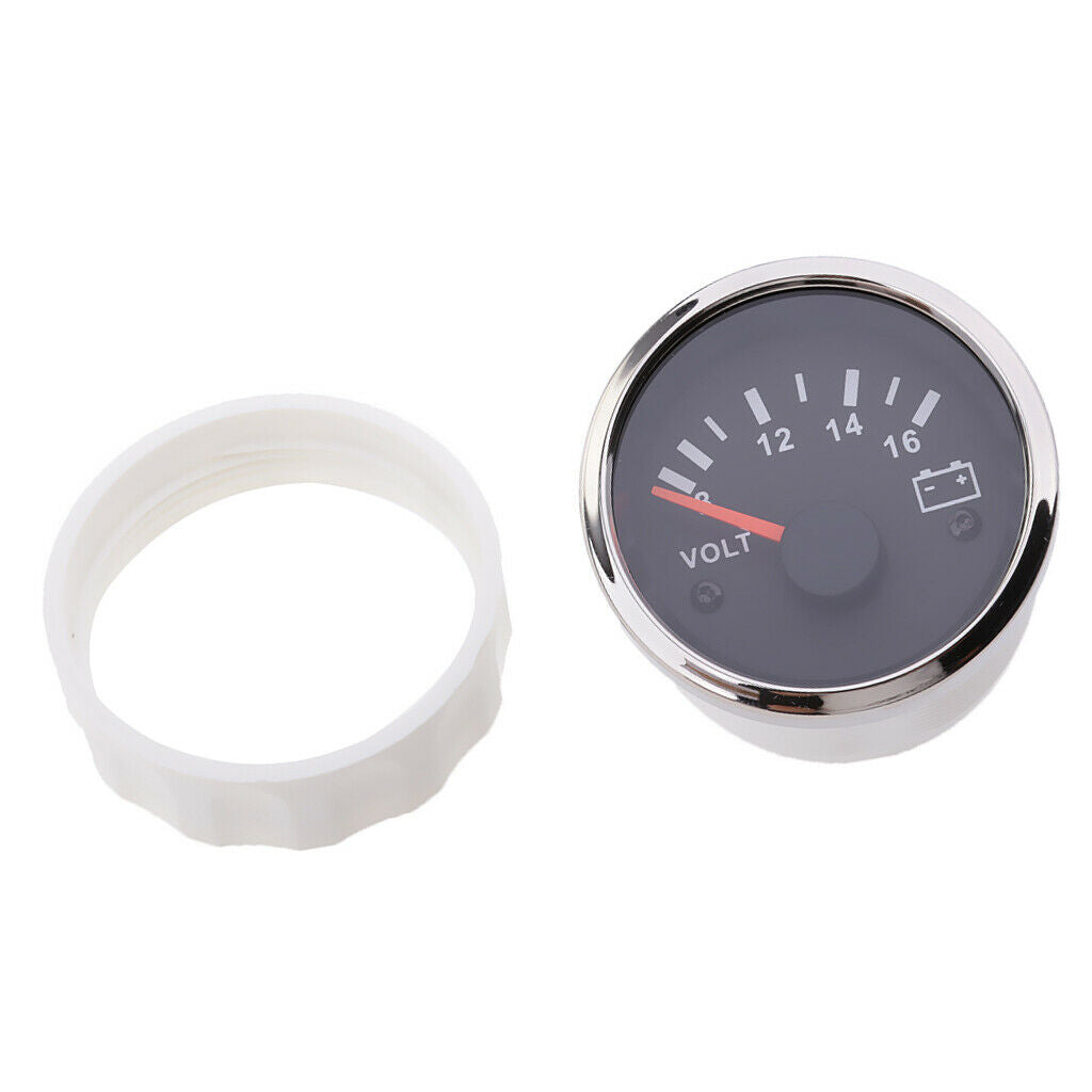 Car Motor 52mm Indicator Volt Voltage Gauge Kit Meter 8-12V