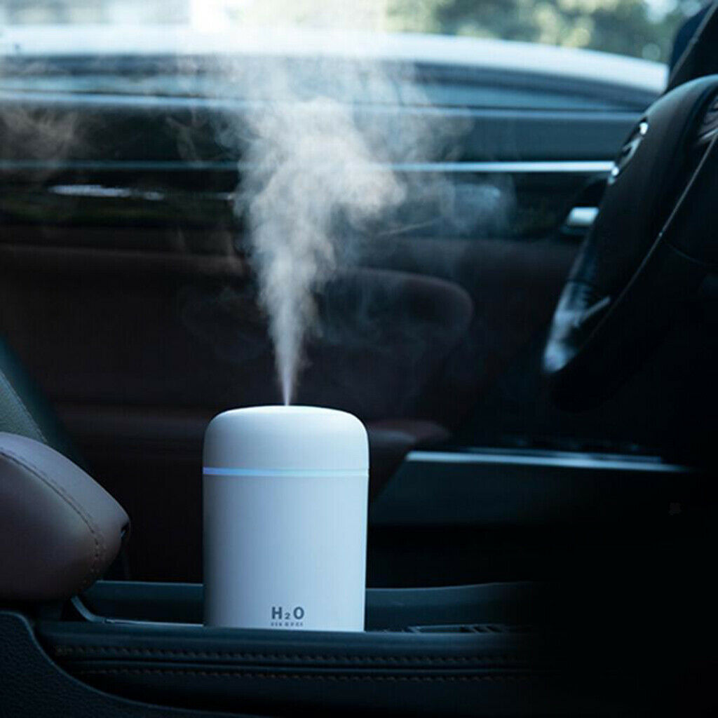USB Powered Cool Mist Humidifier Air Freshener Aroma Oil Diffuser White