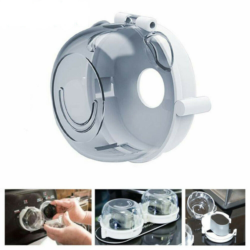 Universal Oven & Stove Knob Covers Clear View Child Baby Kitchen Safety 1Pc
