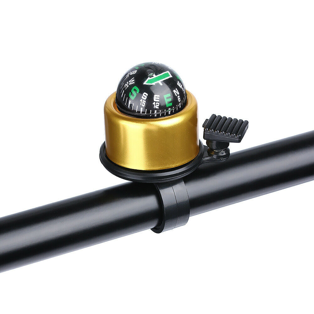 New Accessory Handlebar Road Bike Bicycle Bell Ring Cycling Compass