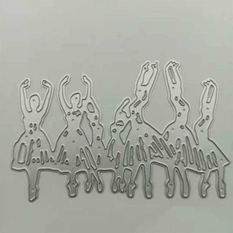 Ballerinas Metal Cutting Set Exquisite Carbon Steel Embossing Script Die Stencil
