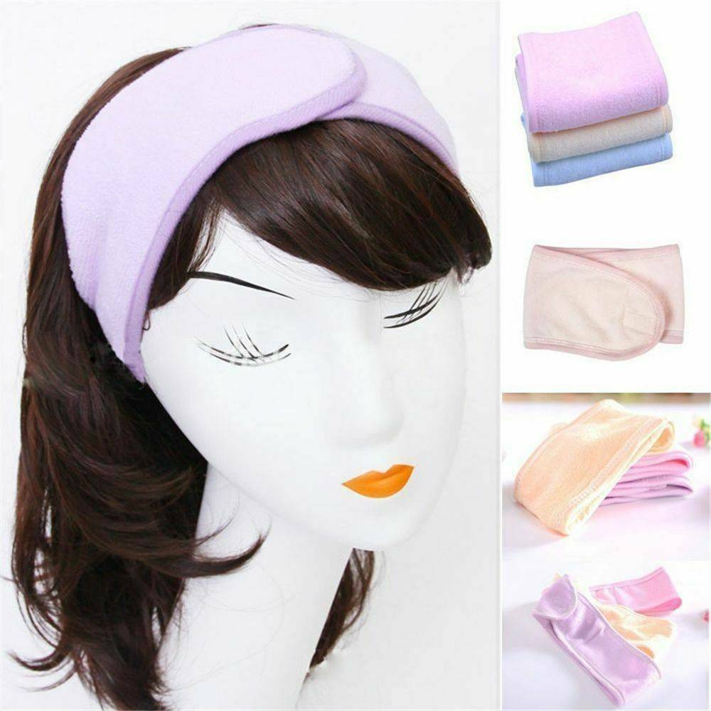 Soft Towel Hair Band Wrap Wide Headband Spa For Bath Shower Yoga Sport Makeup AU