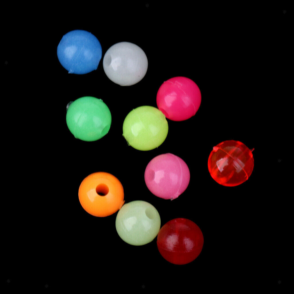 Plastic Luminous Round Beads Fishing Baits Fishing Bead Fishing Beads Kit