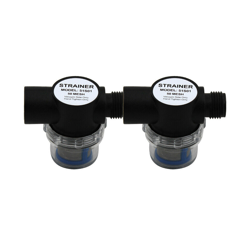 2 Pieces 1/2" Twist-On Pipe Strainer | Moto (Marine) Freshwater Water Pump