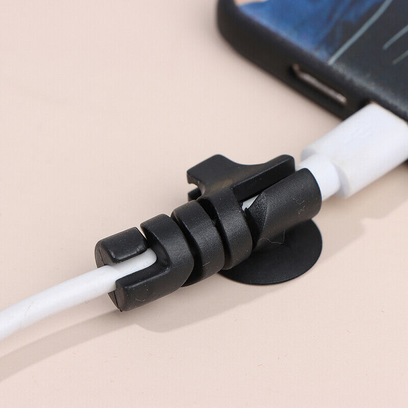 4Pcs Cable Protector Winder Sucker Spiral Cable Protective Cover Cable Or.l8