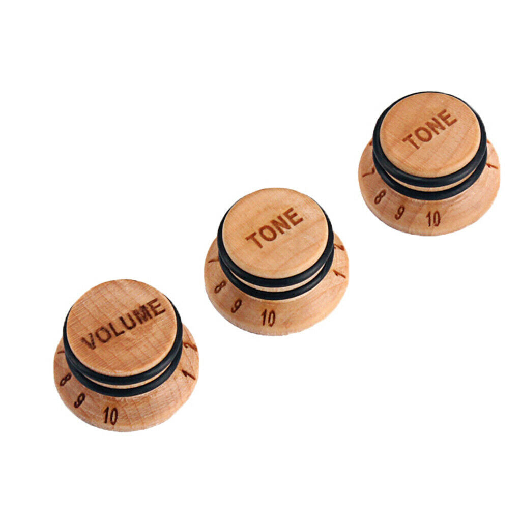 Acoustic / Electric Guitar Speed Control Knobs 3pcs Exquisite 2T 1V Caps