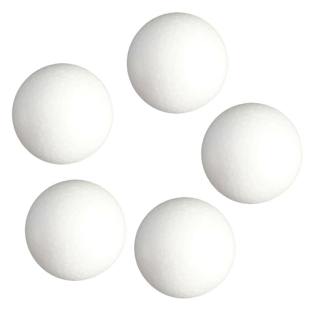 5x Round Smooth Styrofoam Foam Polystyrene Balls Spheres DIY Kid Craft 120mm