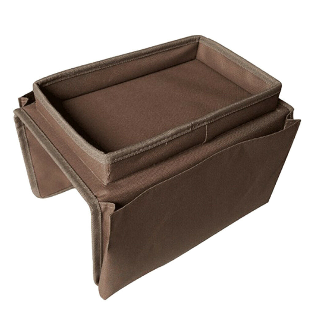 2pcs Premium Sofa Couch Armrest Organizer, Water-resistant Tray Storage Holder