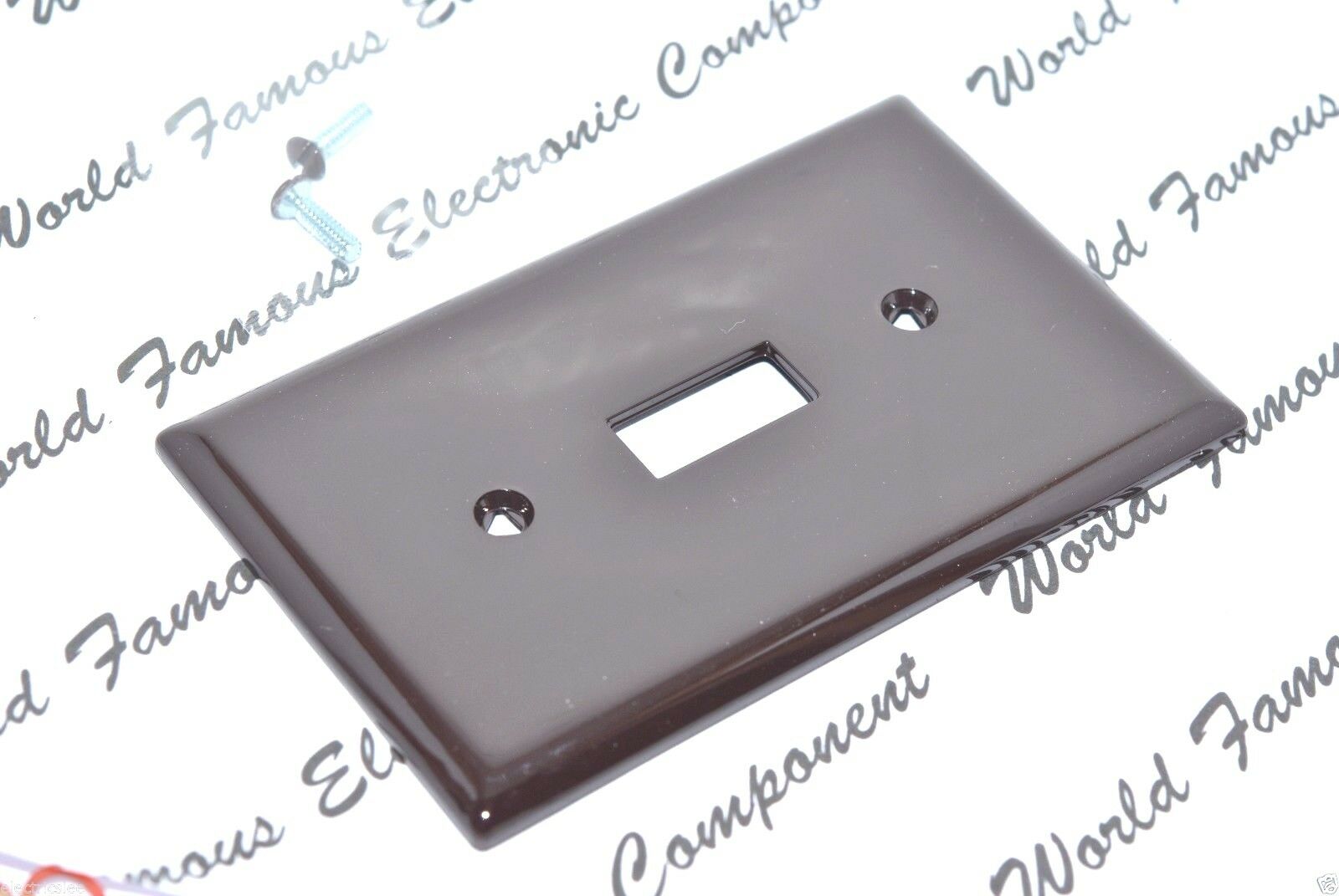 10pcs - EATON-COOPER 5134B Standard Toggle Switch Wallplates Nylon 1-Gang -Brown