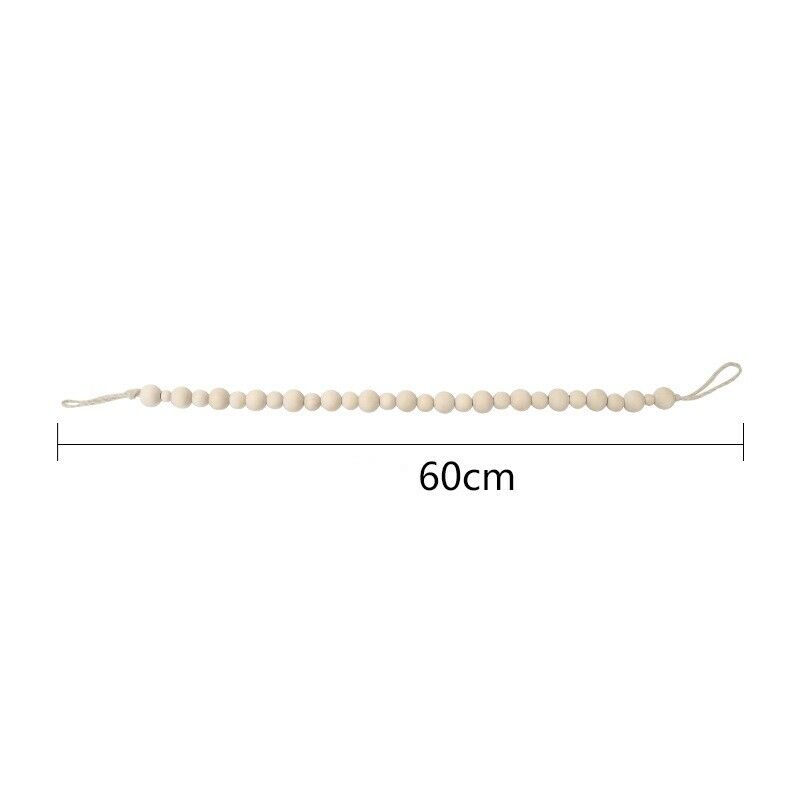 Set of 2 Curtain Tie Backs, Natural Wood Drapery Tiebacks, Window Treatment,S3Y8