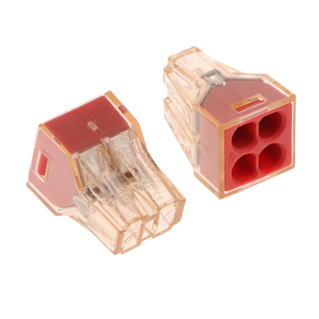 20 Pieces VSE-604 Wire Wiring Connector For 4 Pin Conductor Terminal Blocks