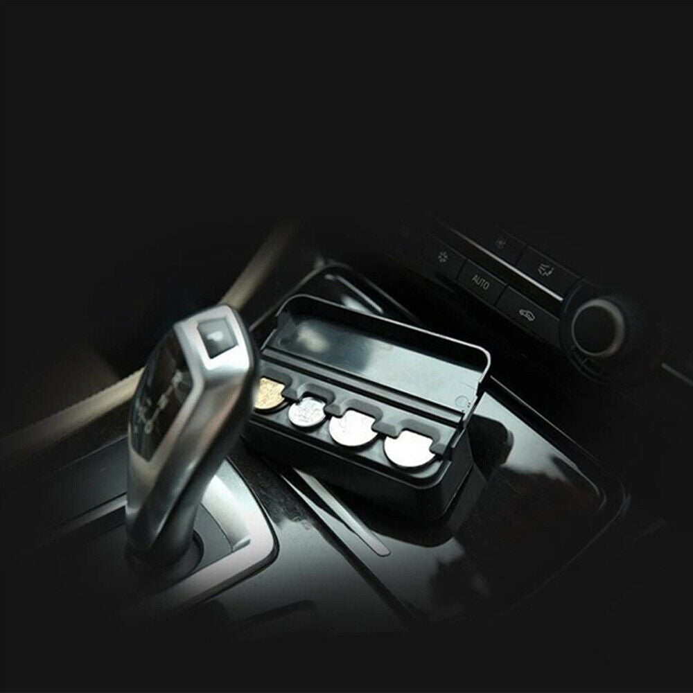Coin Case Organizer Storage Box Money Plastic Holder Car Auto Truck Container