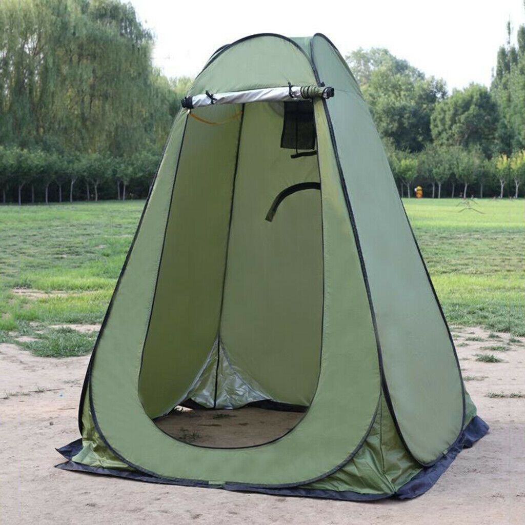 Portable Outdoor Camping Sun Shelter Camp Toilet Privacy Tent Army Green